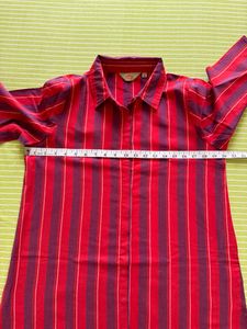 Anouk Cotton Stripped Kurta Set