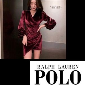 Polo Ralph Lauren Very Beautiful And Stylish Velvet Dress