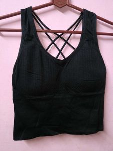 New Stylish Black Sports Bra