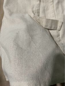Beige linen Blend Mini Dress