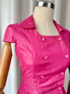 Pink Double-Breasted Thin Top