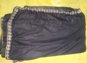 Black Embellished Saree