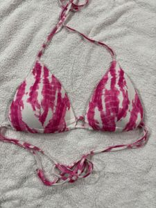 Pink Tie-Dye Bikini Top