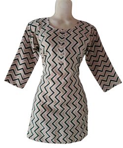 Zigzag Print Short Kurti