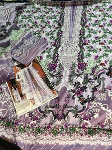 Pakistani Printed Floral Print Suit Fabric