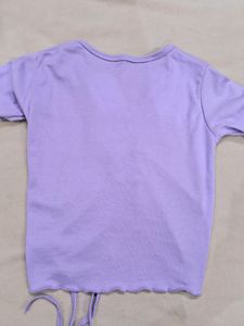 Women&#39;s Korean Drawstring Crop Top