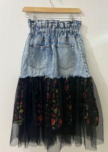 Upcycled Denim Skirt (Repurposed by Me)