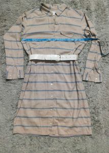 Striped Shirt Dress