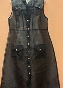 Black Mesh/Net Dress