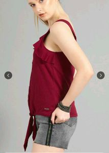 Elegant Burgundy top