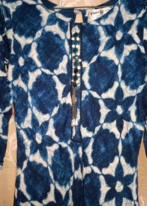 Indigo Print Dress