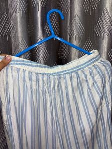 Striped Wide-Leg Pants