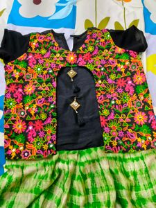 Embroidered Colorful Kurti With Free Gift