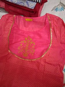 Aurelia Pink Embroidered Kurta