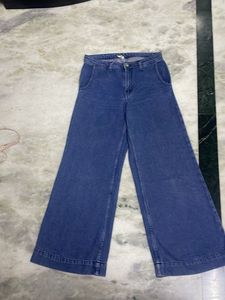 Wide Leg Denim Jeans Barebrand 28 Size
