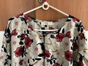 Floral Print Poncho top