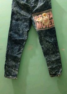 Girls' Denim Jeans with Patch