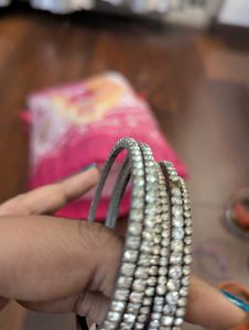 Combo Of Silver Bangles