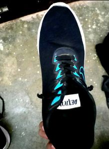 Black And Blue Sport Shoes