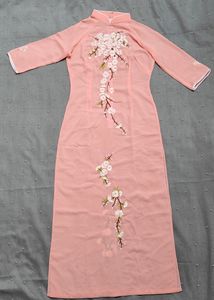 Peach Kurta Flower Embroidery 😊