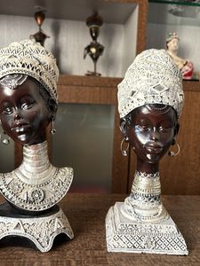 African Lady Busts - Set of 2