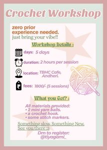 Crochet Workshop!! For All The People From Mumbai!