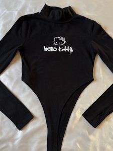 Forever21 Hello Kitty Black Bodysuit