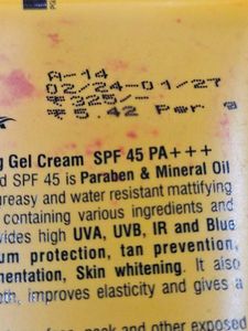 Sunscreen SPF 50 &amp; 45