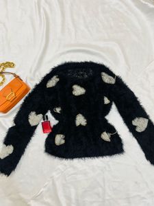 Heart Pattern Sweater