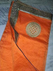 Orange Kota Saree