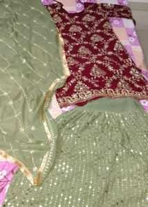 Partywear Sharara Suit For Women