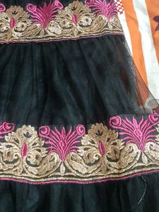 Pink &amp; Black Tiered Dress