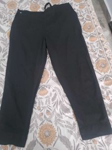 White  And Black Casual Pants
