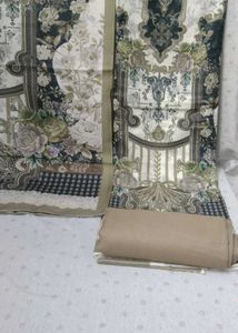 Digital print Unstitched Suit