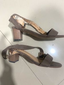 Brown Block Heel