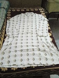 White Patterned Kurta