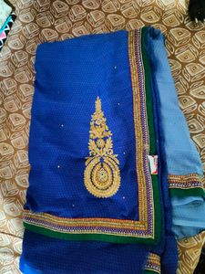 Elegant Blue Saree