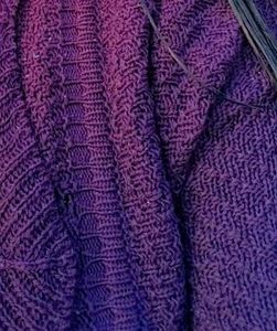 Purple Knit Cardigan
