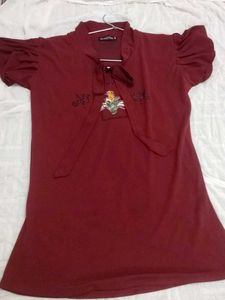 Maroon Party Wear Top