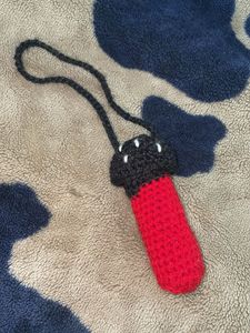 Crochet Lip Gloss Holder Keychain