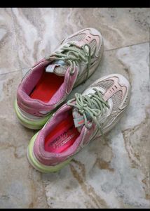 Pink &amp; White Sneakers