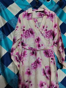 💗Pinterest Floral Wrap Midi Dress for Sale!