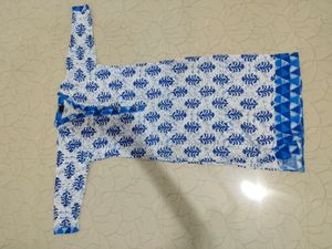 Straight White Cotton Kurta