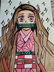 Nezuko-chan Painting (Demon Slayer)