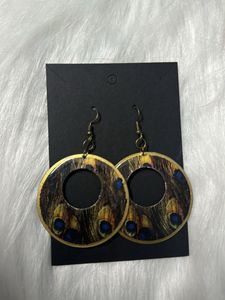 Peacock Pattern Earrings