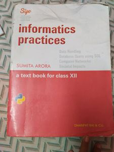 Information Practices By Sumita Arora Class 12