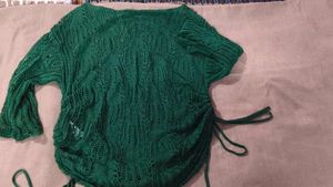 Green Netted Top