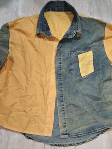 Unique Two-Tone Denim Jacket