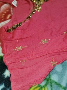 Pink Ethnic Long Top