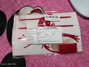 New Gold-Toned &amp; Red Set of 3 Designer Rakhi